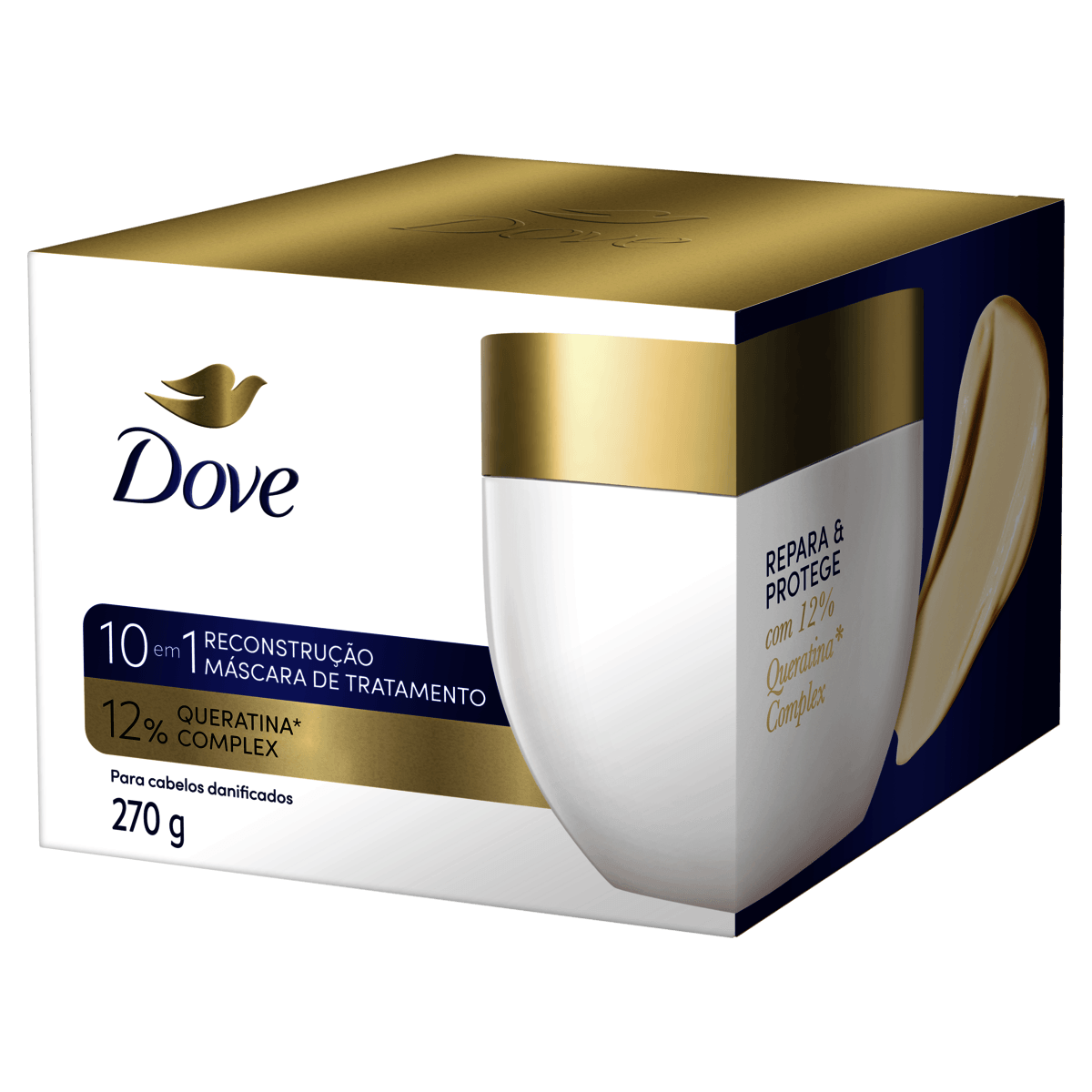 Máscara de Tratamento Dove Reconstrução 10 em 1 Caixa 270g - Preview 3